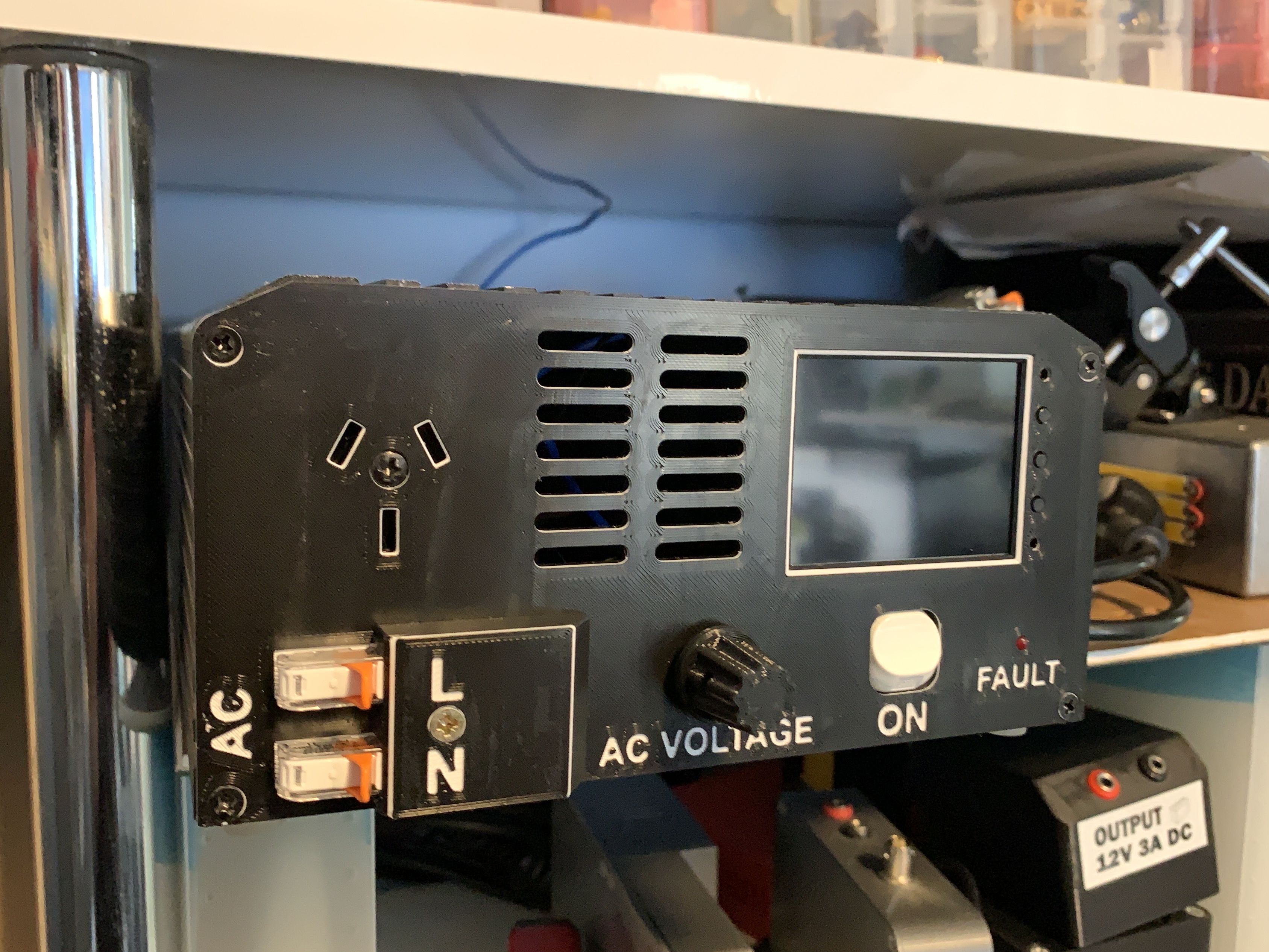 DC to AC 1KW Inverter Front Panel by Wiseone | Download free STL model ...