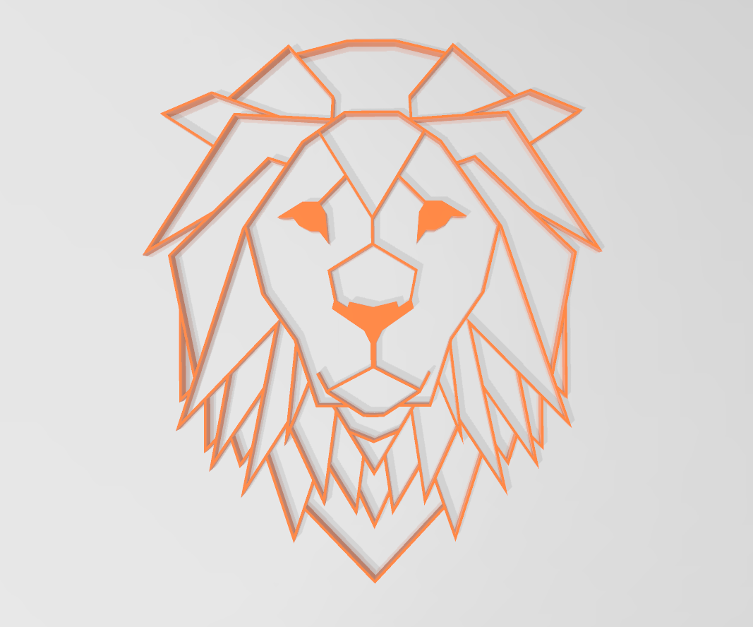 Lion Face Wall Decor
