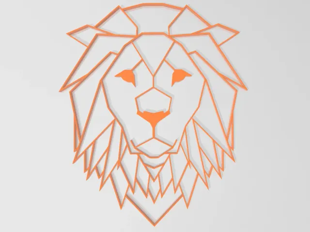 Lion Face Wall Decor