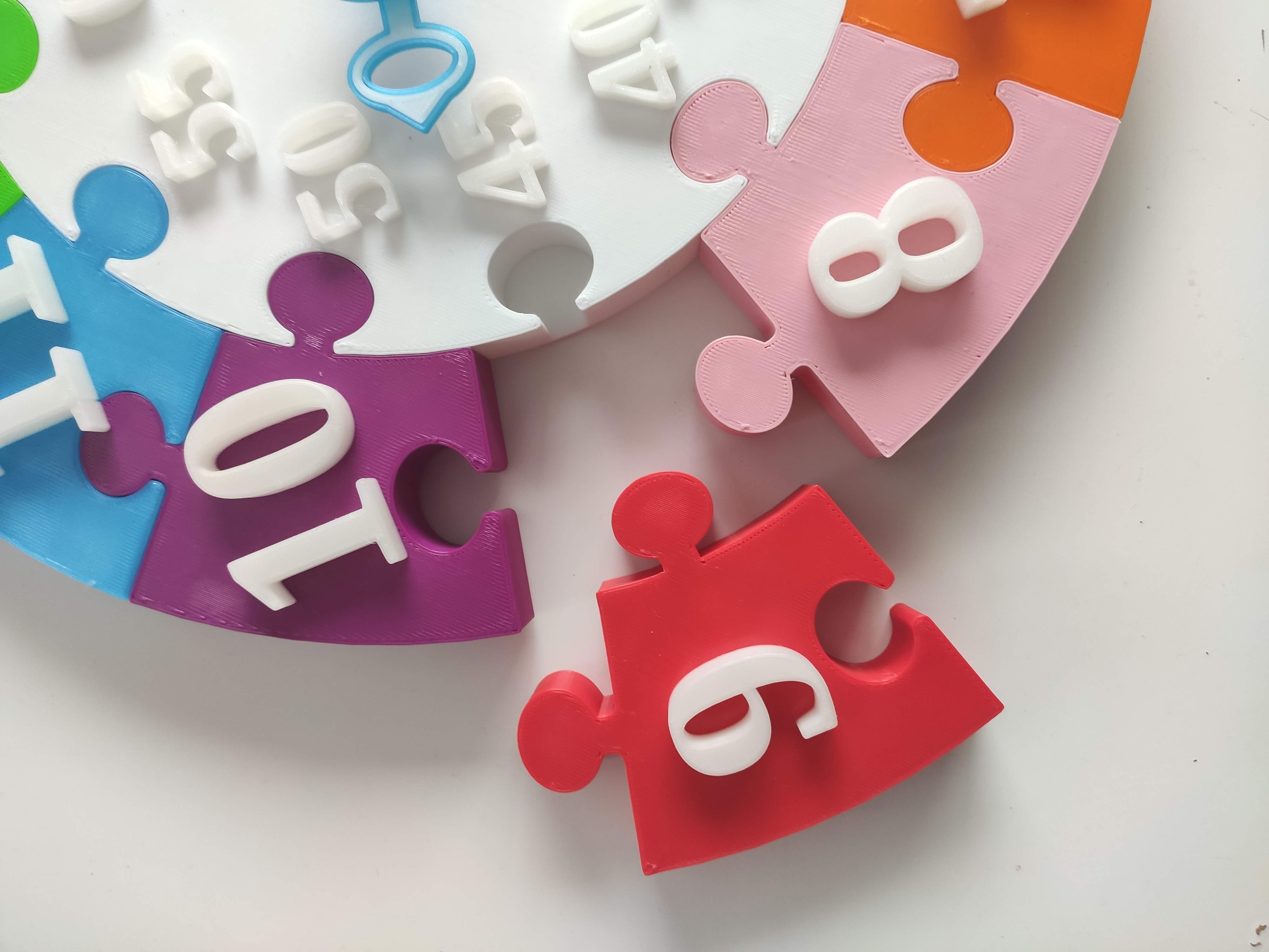 Puzzle clock por simik191 | Descargar modelo STL gratuito | Printables.com