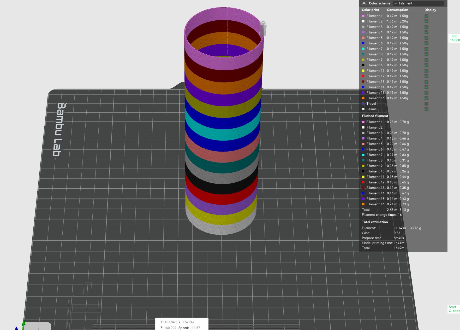 Bambu Lab AMS Test prints - 16 colours! by GuyH | Download free STL ...