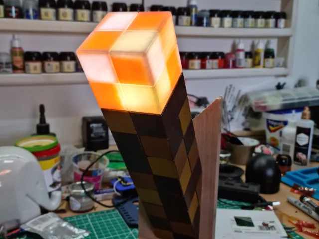 Minecraft Torch Lamp
