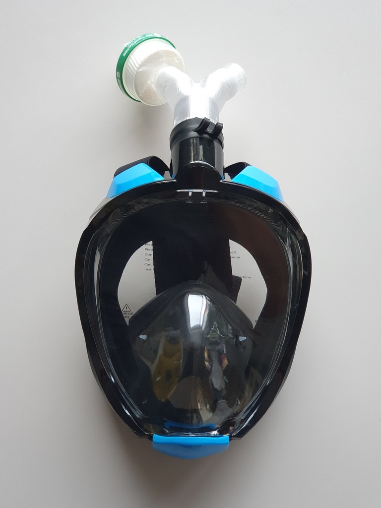 Hypermax / Copozz fullface snorkeling mask 2x DAR filter adapter COVID ...