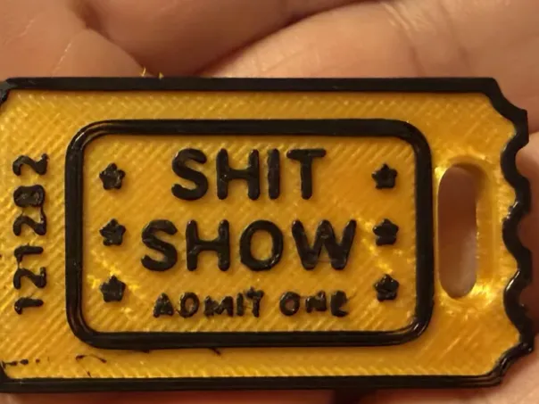 Shit Show Key Ring (Original by BuzzSmith)