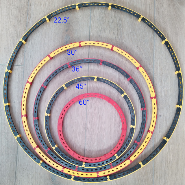 Parametric bow shaped beam / Parametrisches Bogenstück fischertechnik