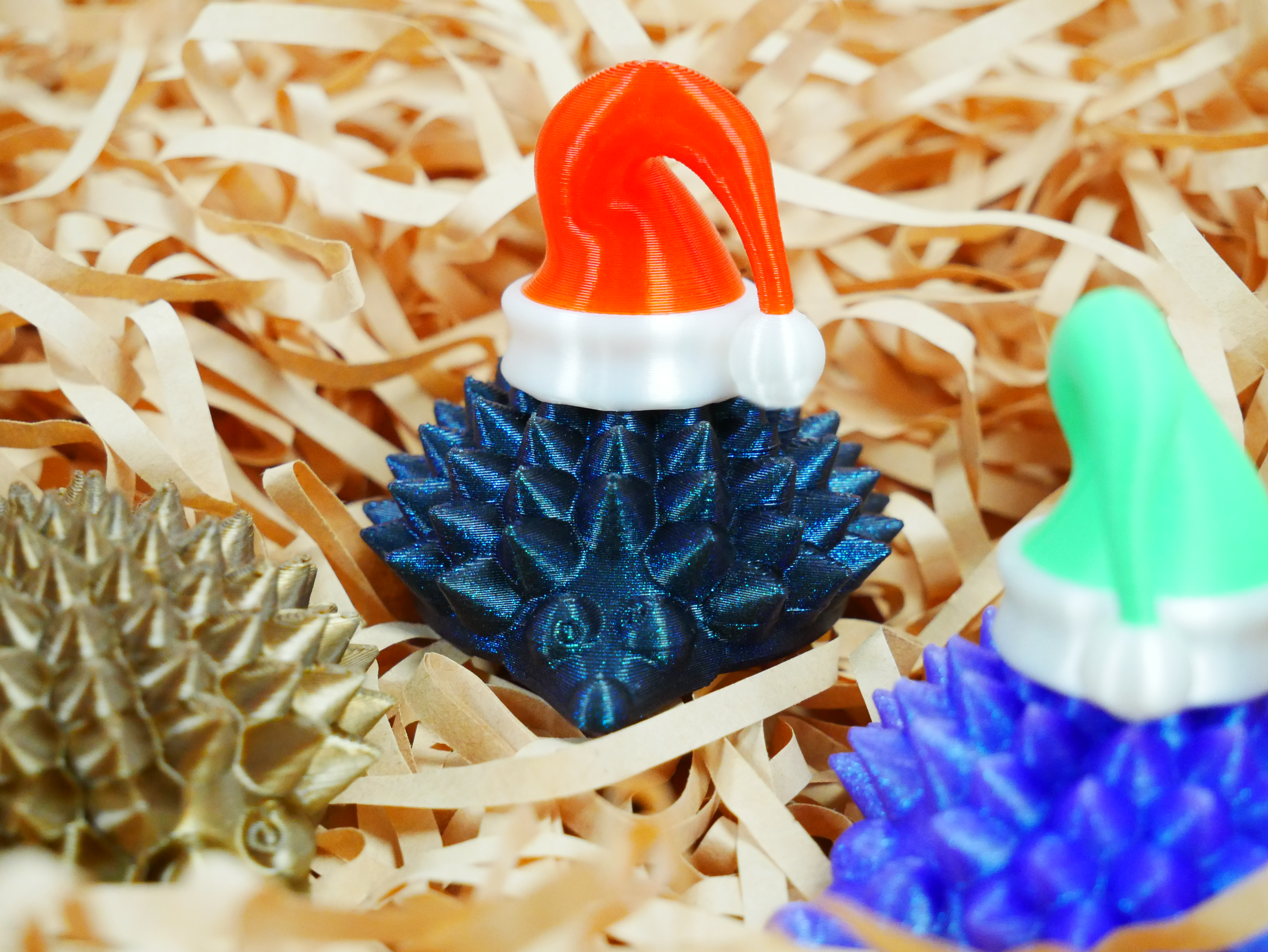 Festive Hedgehog ~ A 3D Printer stress test