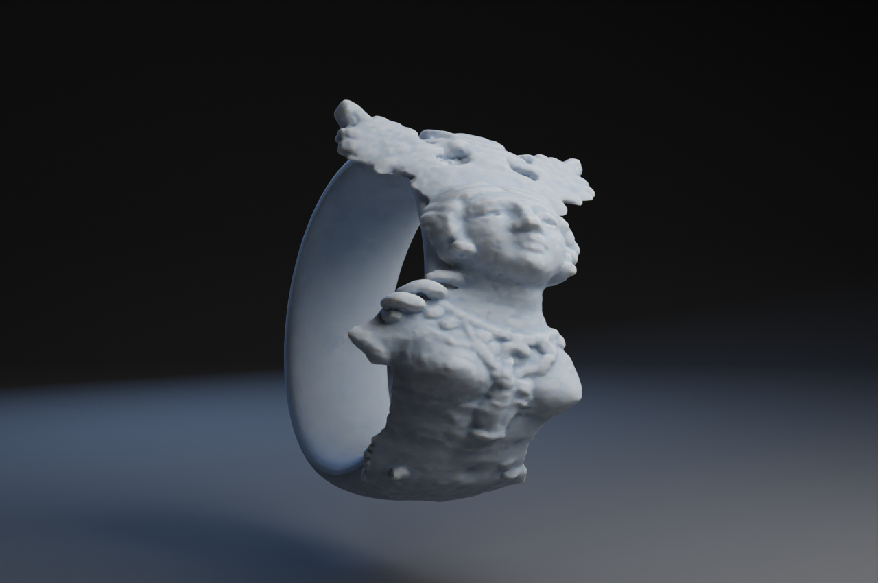 Egyptian Goddess Isis Fragment Ring.