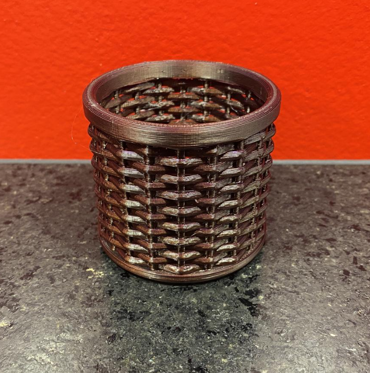 Cache pot  façon rotin - Plant pot rattan style