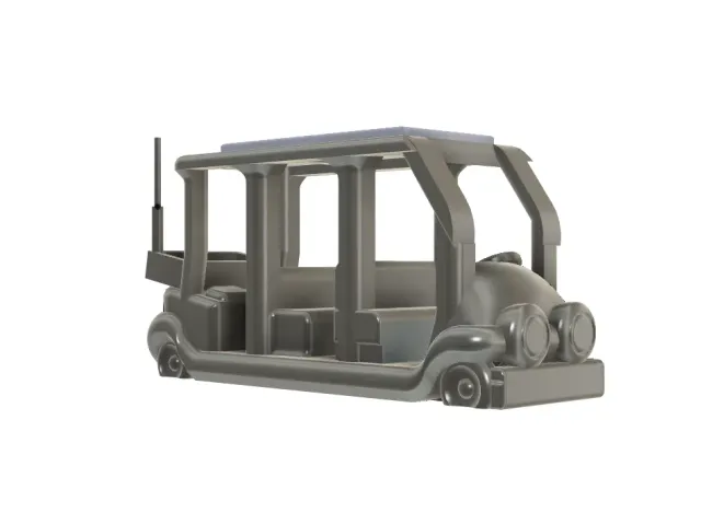 A limo buggy with sleek nose