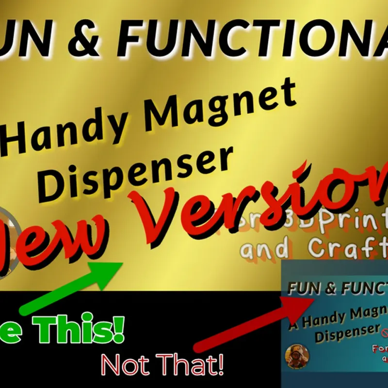 Handy Magnet Dispensers V2 by Ed Johnson, Download free STL model