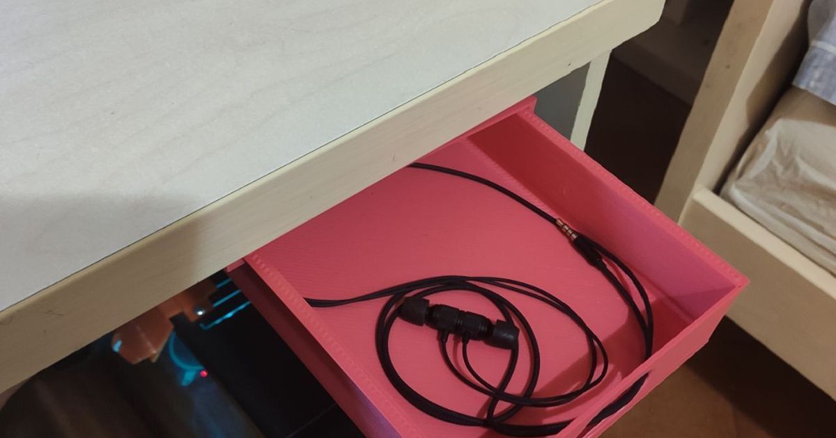Under desk DRAWER by Leonardosos363 Download free STL model