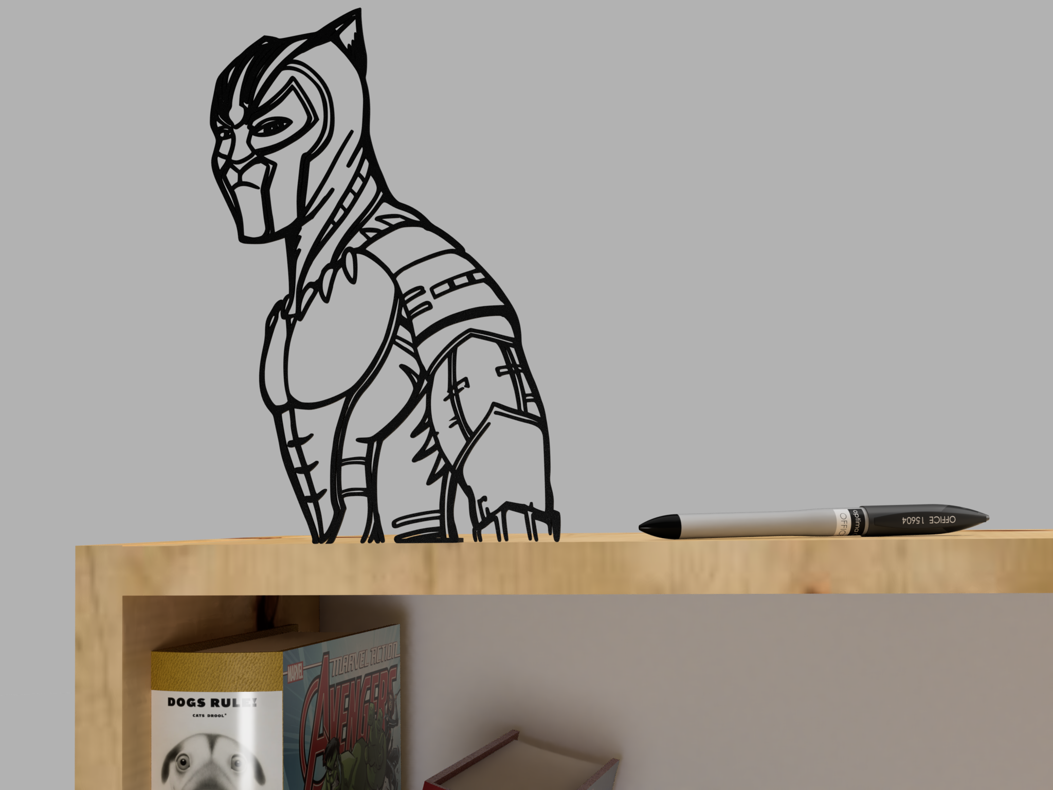 Black panther 2D art