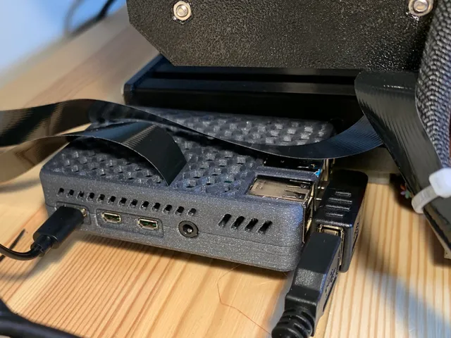 RPi4B Profile Mount Case Remix for Pimoroni Fanshim