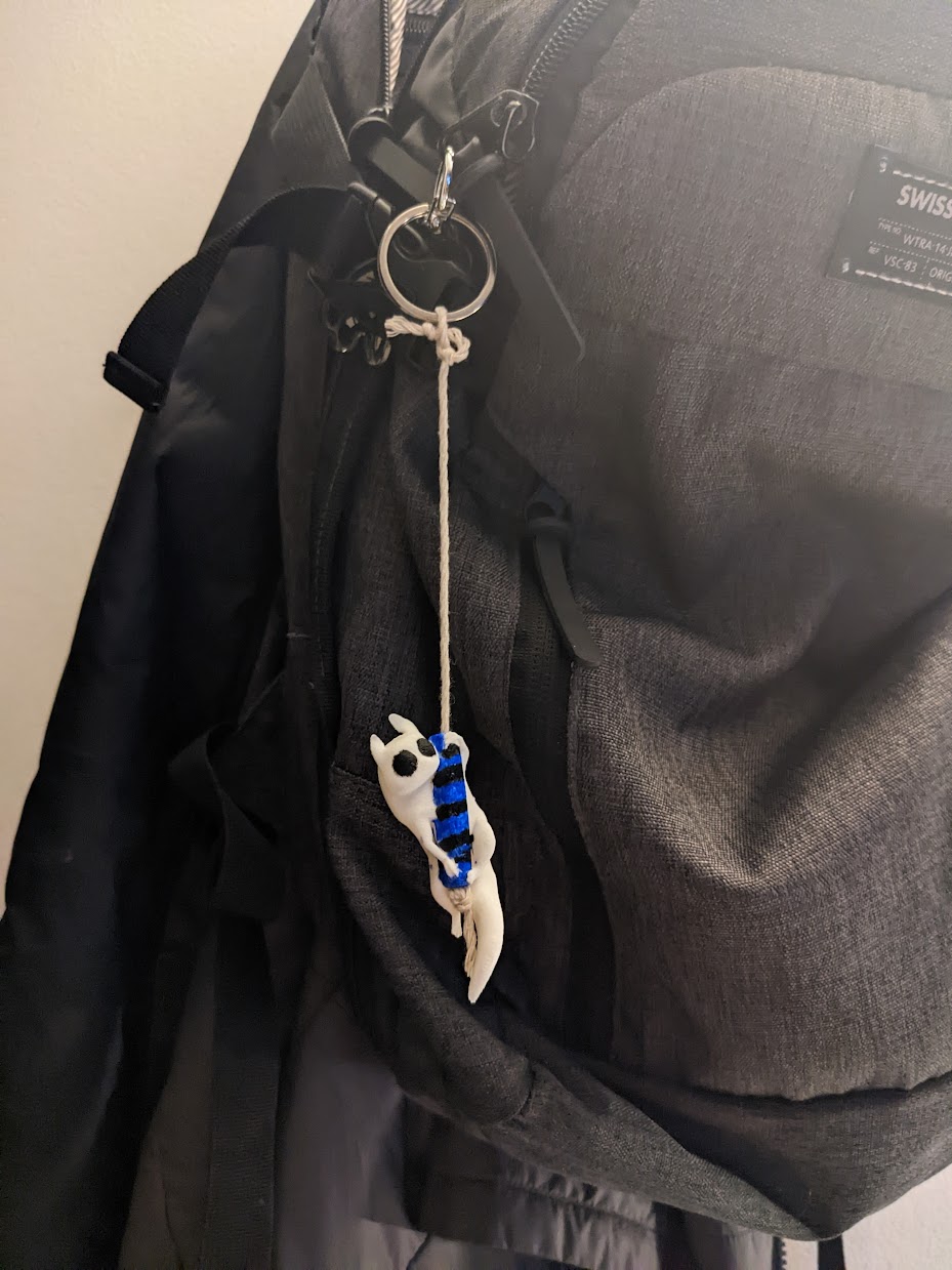 Rainworld Slugcat Keychain