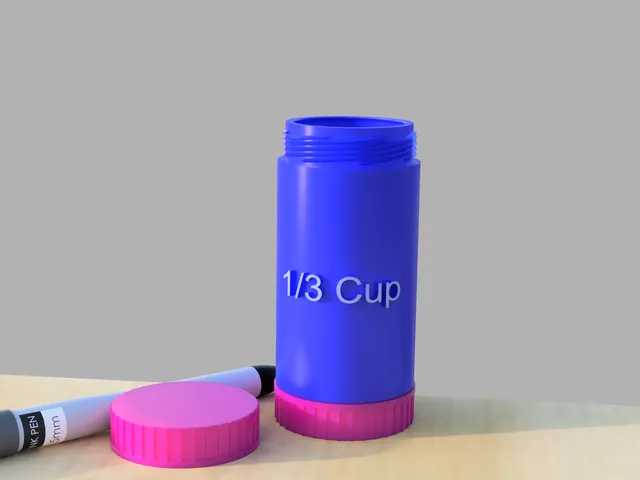 78ml or 1/3 Cup Storage/Measurement tube containers, using caps from Dairyland milk jugs