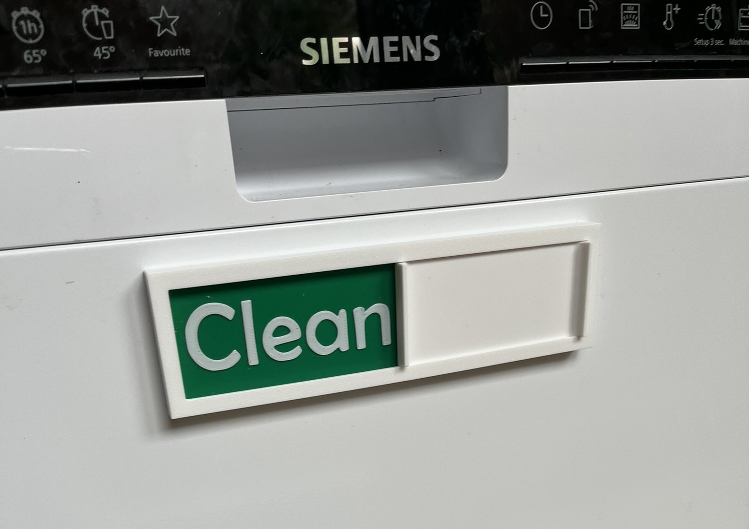 Dishwasher Sign - colored plates (parametric)