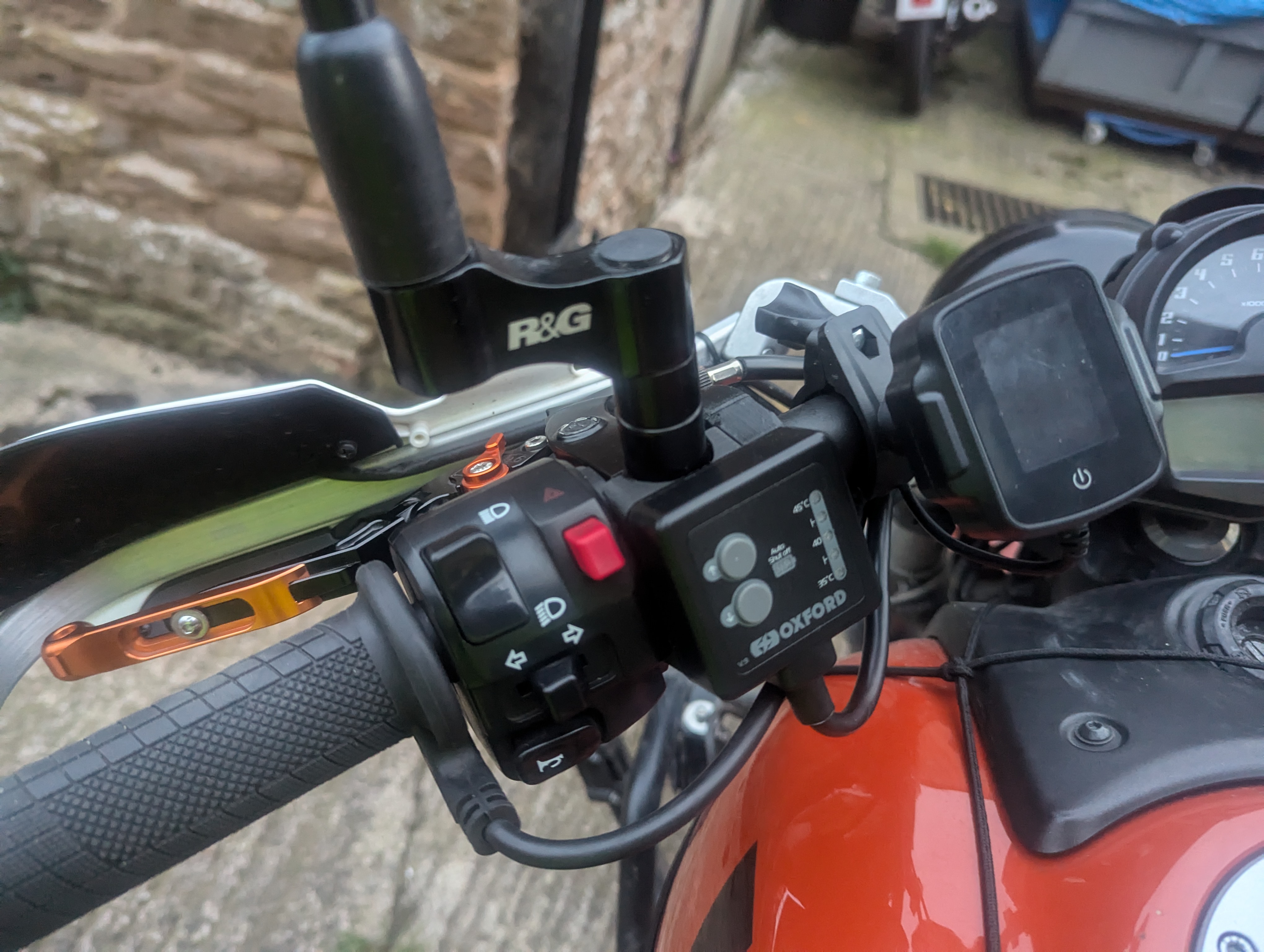 Space Saving Oxford Heated Grip Controller Mount