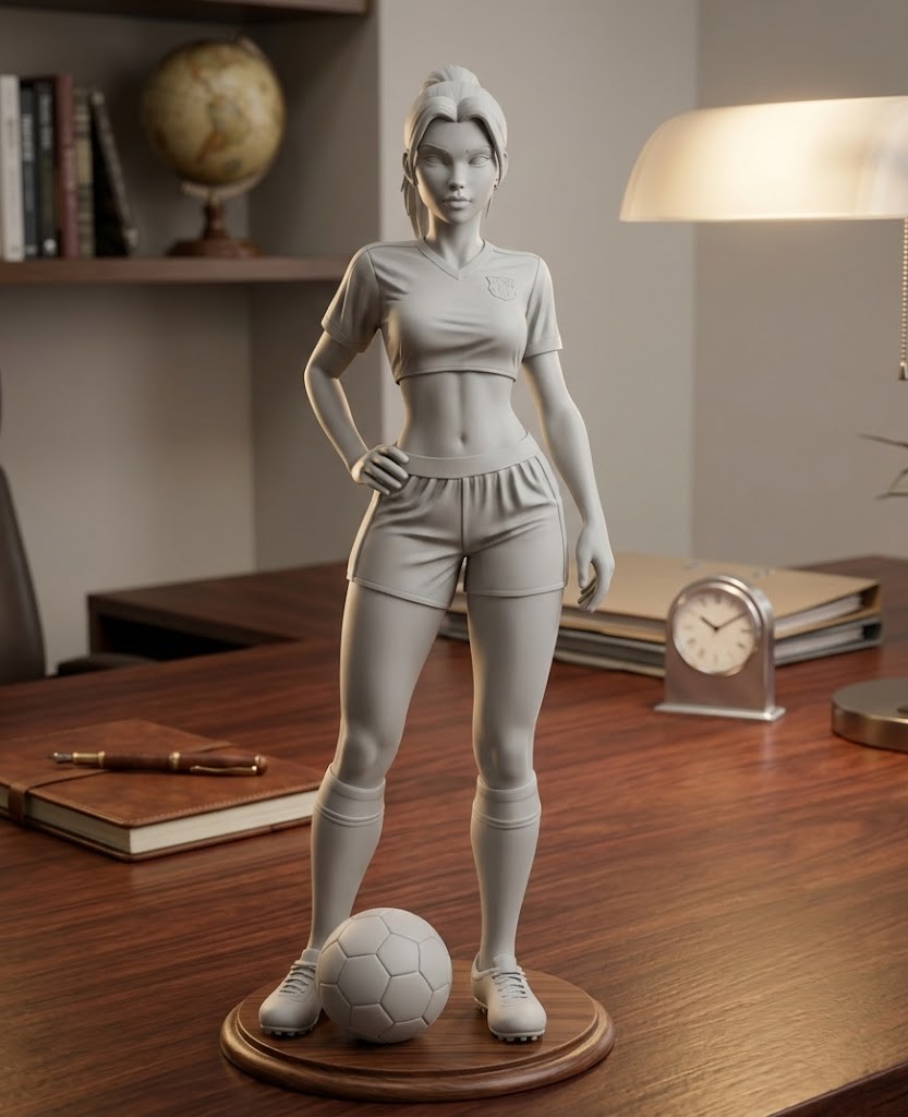 pretty soccer player