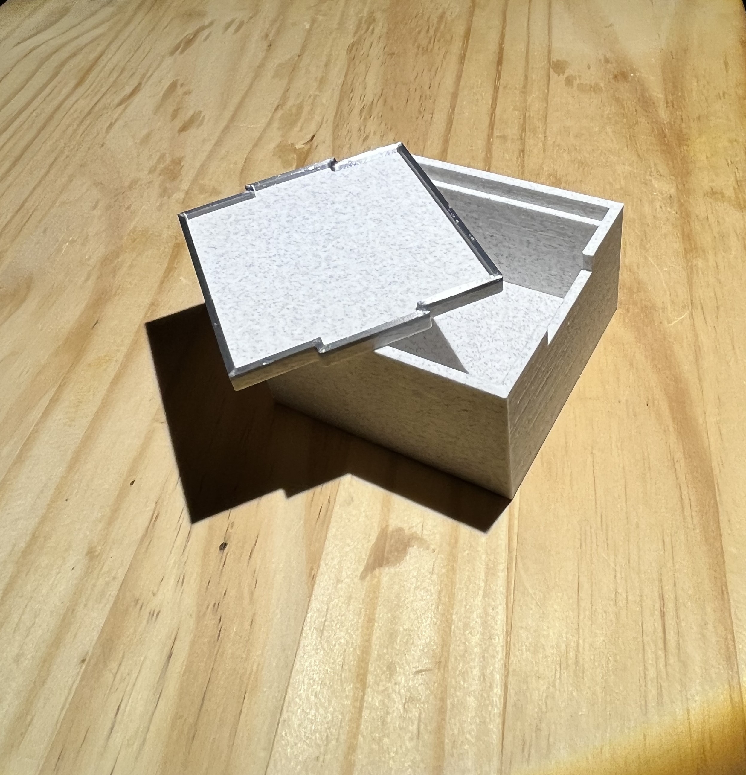 Box with drop-in lid