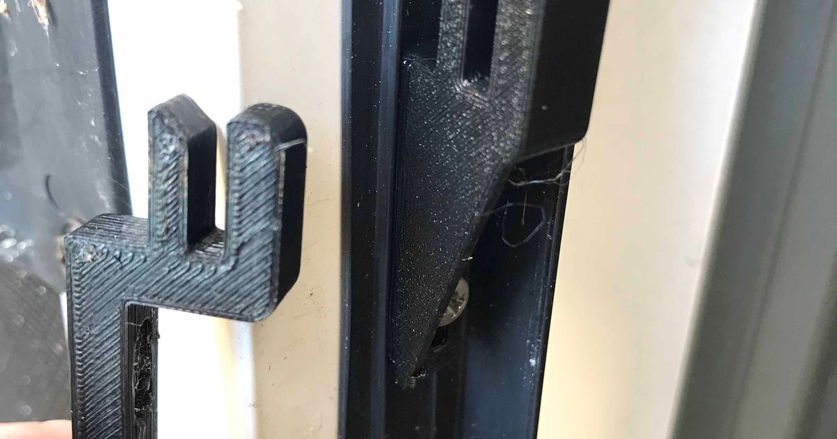 Sliding Screen Door Latch Keeper by AlwaysTinkering Download free STL