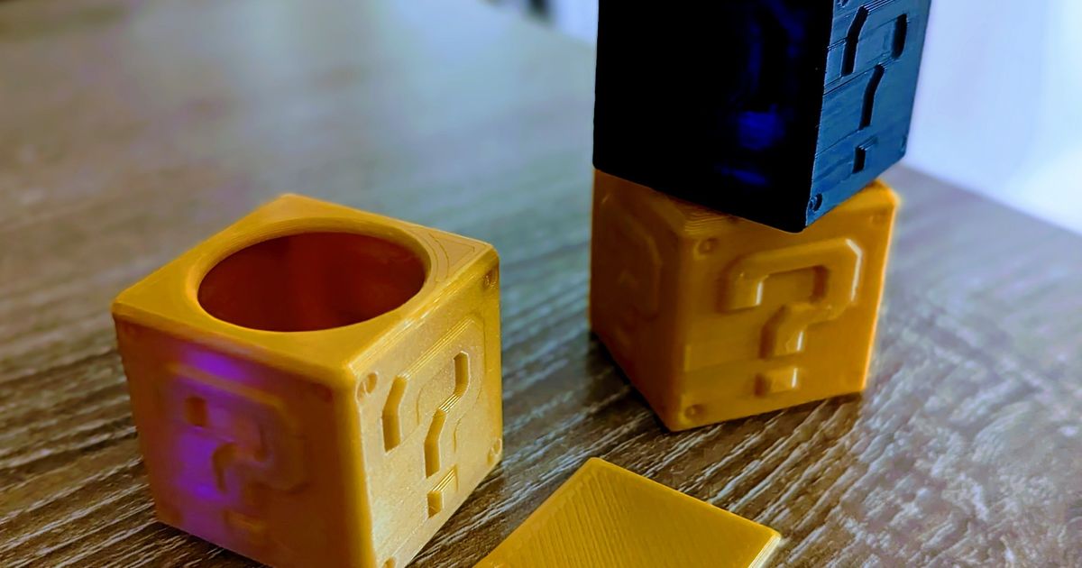 Mario Cue Chalk Block by gleonard3 Download free STL model