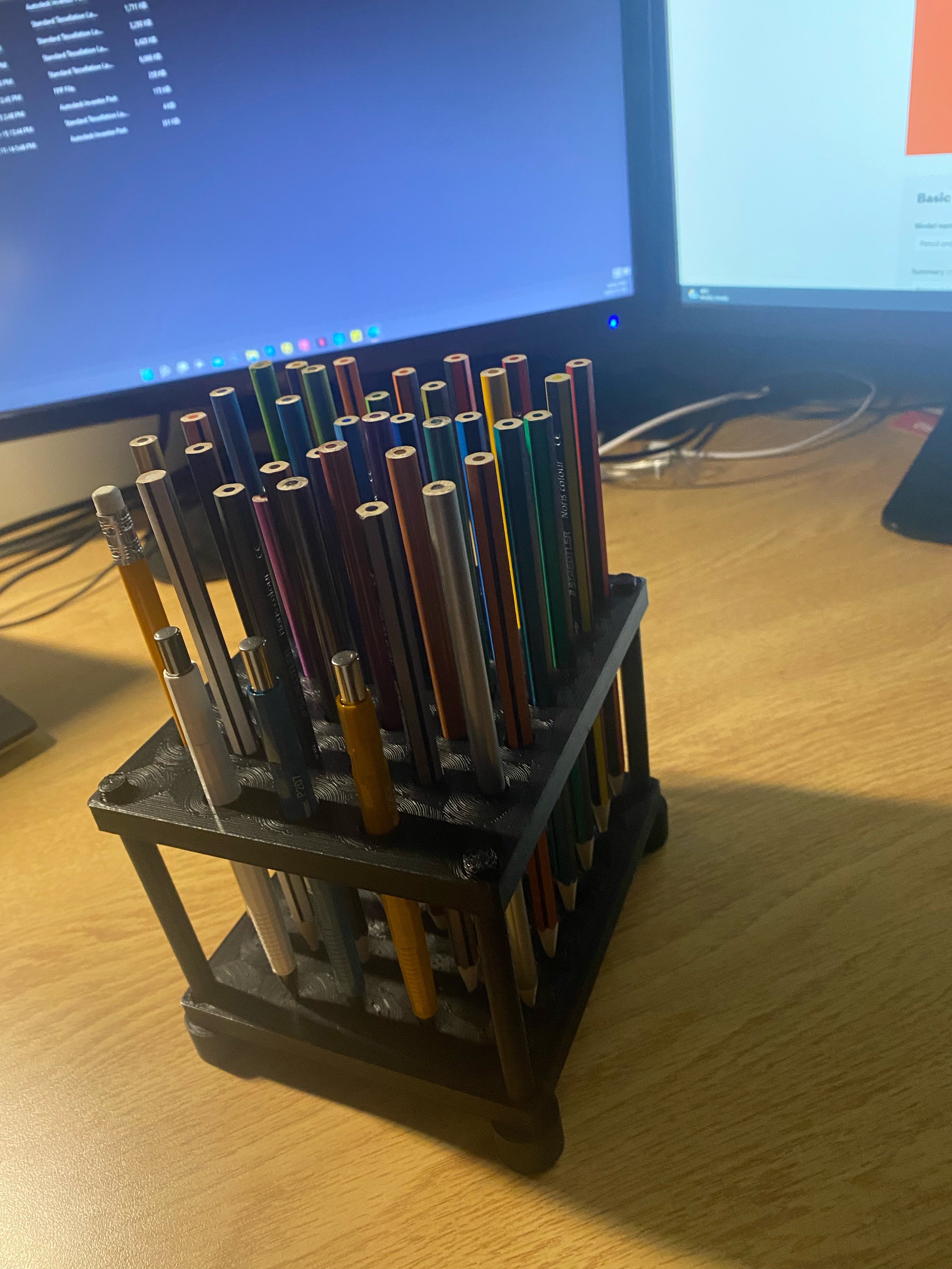 Pencil and pencil crayon holder