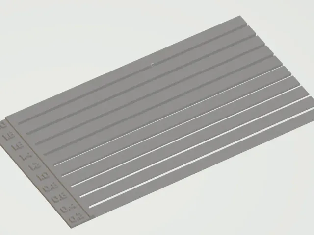 0.2 Layer Thickness Sample Card