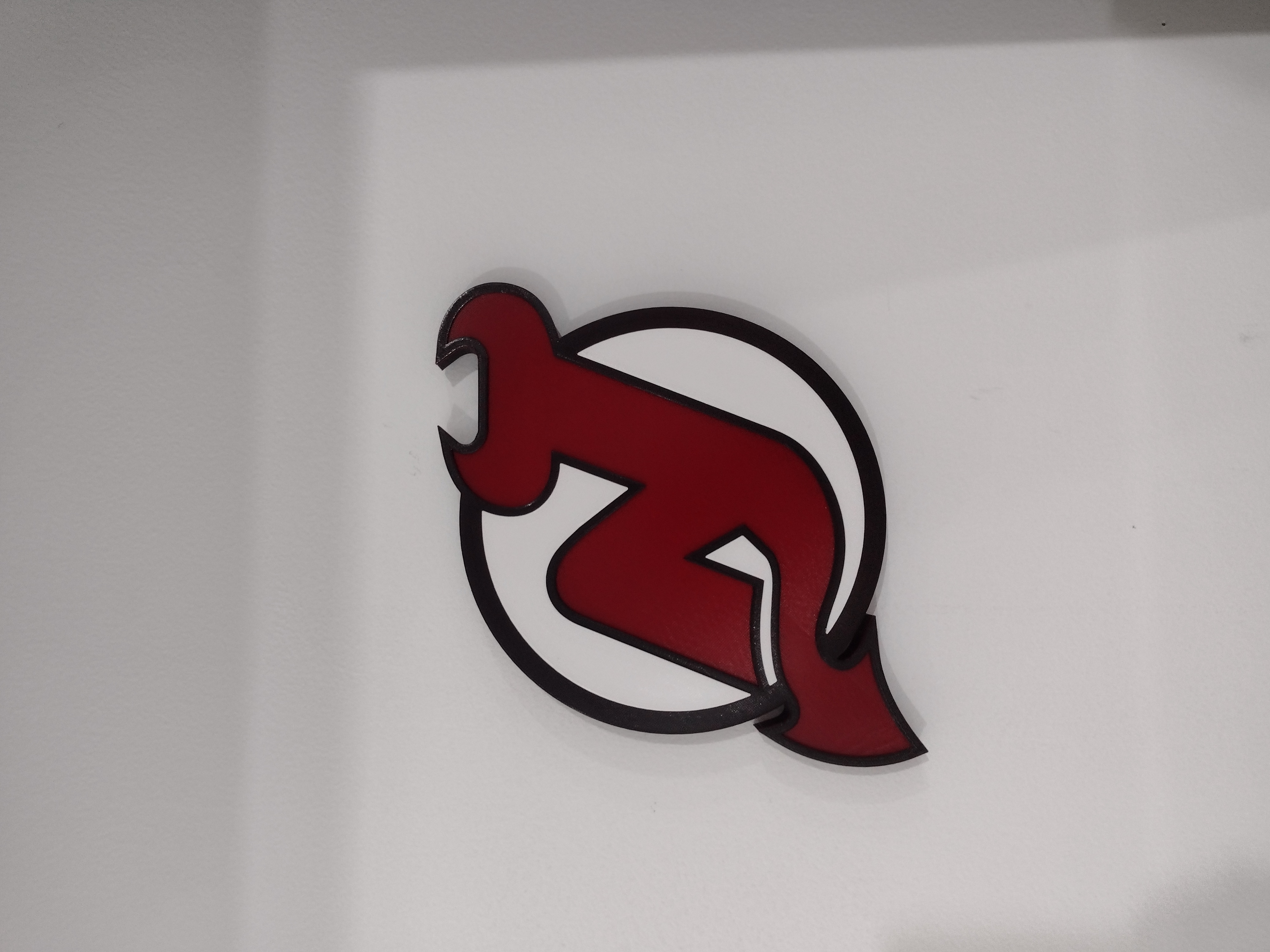 Wall-Mounted New Jersey Devils Logo