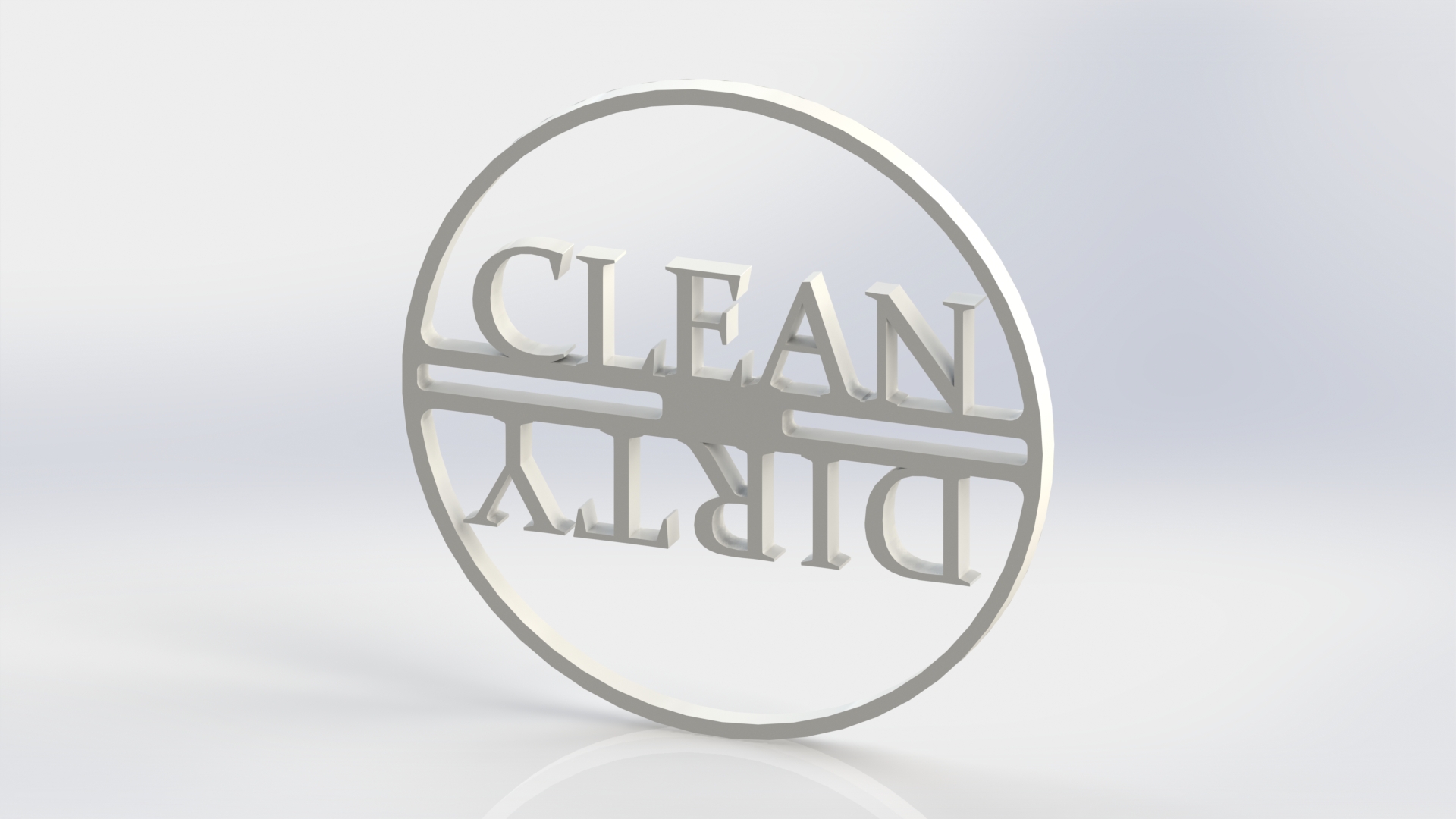 Clean/Dirty Dishwasher Magnet by A3D Printing Farm | Download free STL ...