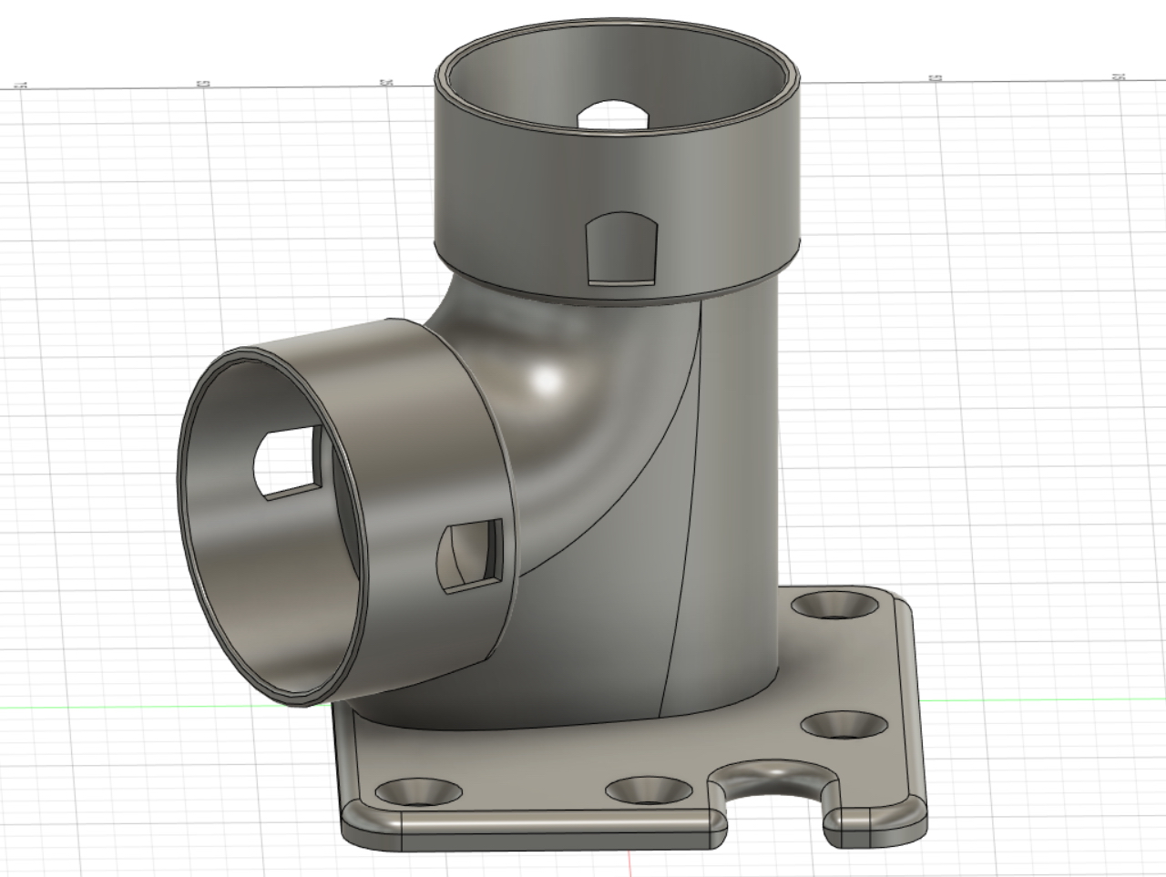 Bosch RA1171 Router Table Dust Port Splitter Click Adapter by
