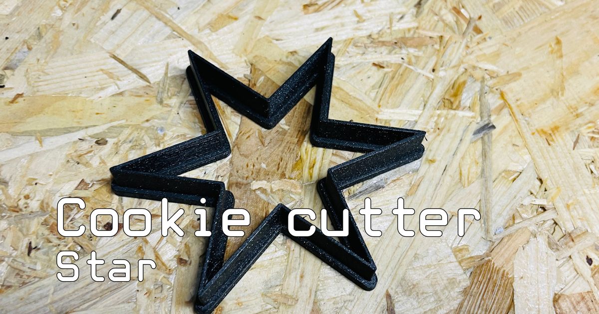 Cookie cutter star by valentino hesse download free stl model
