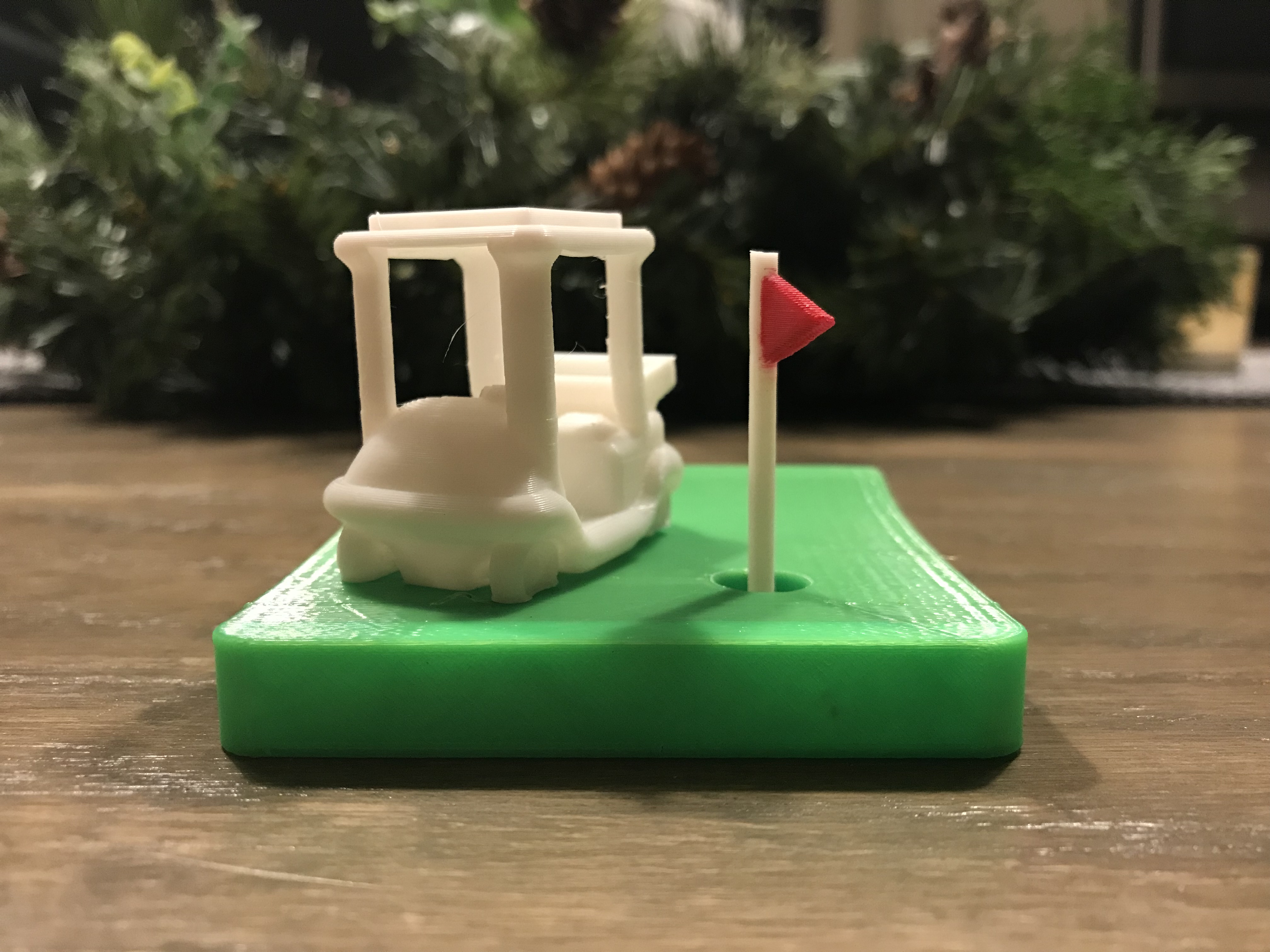 E3D buggy golf display stand