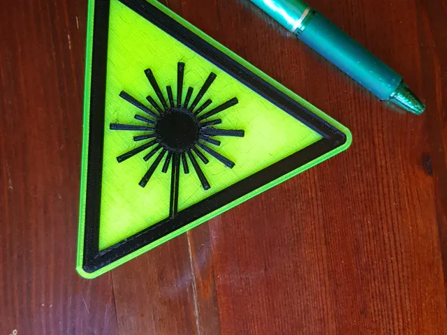 Warning Laser Sign