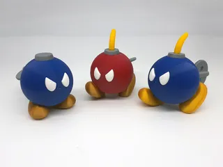 Paper Bob-omb Angry
