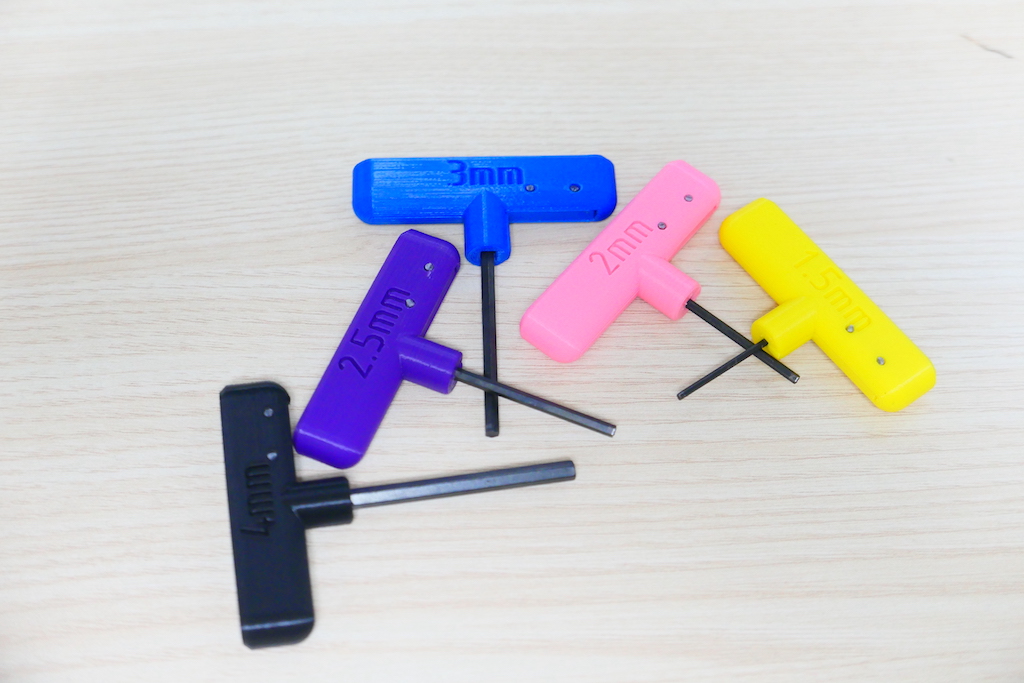 Hex Wrench Handle & Holder by threespot Download free STL model