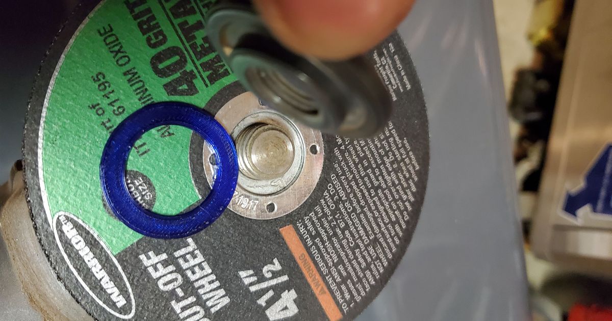 Grinder cutoff wheel spacer by InqEnzo Download free STL model