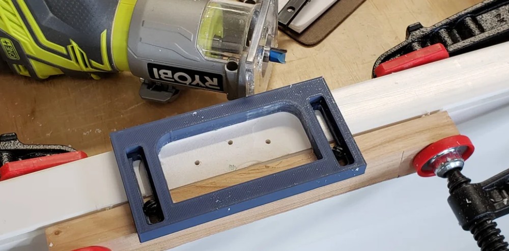 Hinge Mortise Router Template