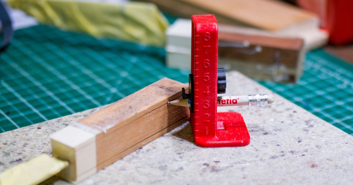 Height Gauge & Marker for pencils by Meister Edel Download free STL