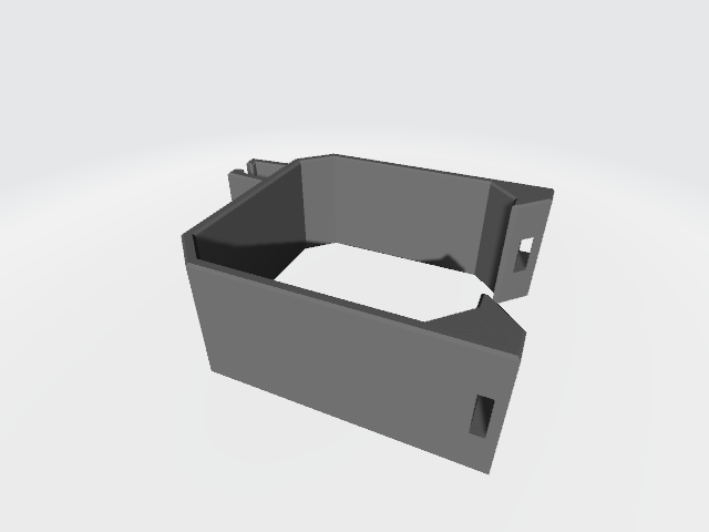 Nema Holder with slot for cabletie