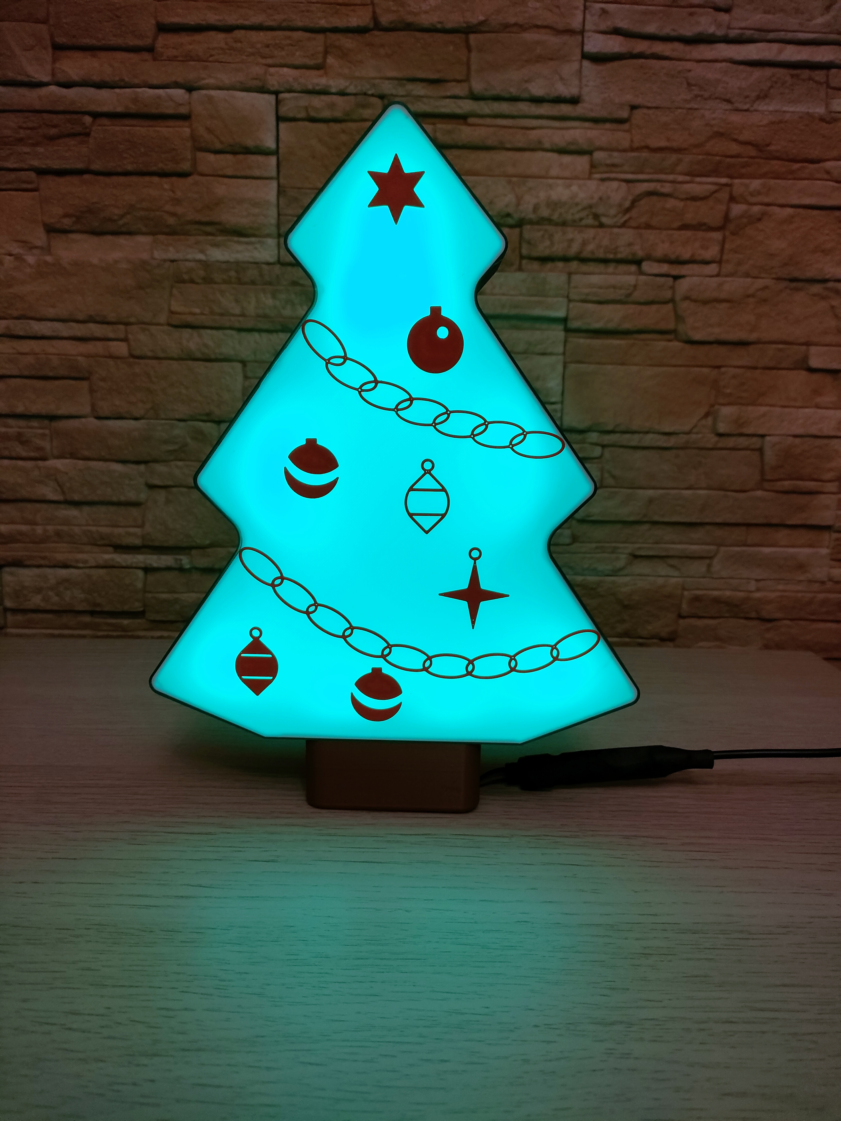 Christmas tree LED RGB lamp