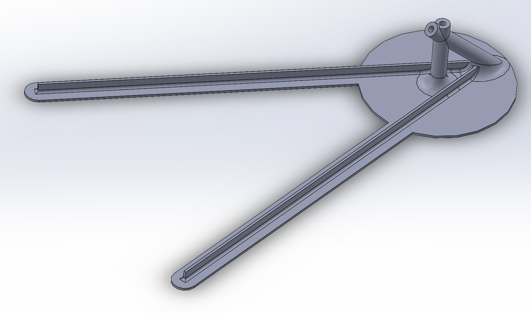 Gunpla/Plamo angled alligator clip holder