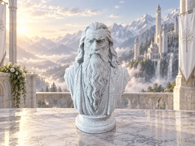 Gandalf the White — Bust Inspired by J.R.R. Tolkien's Wrtings