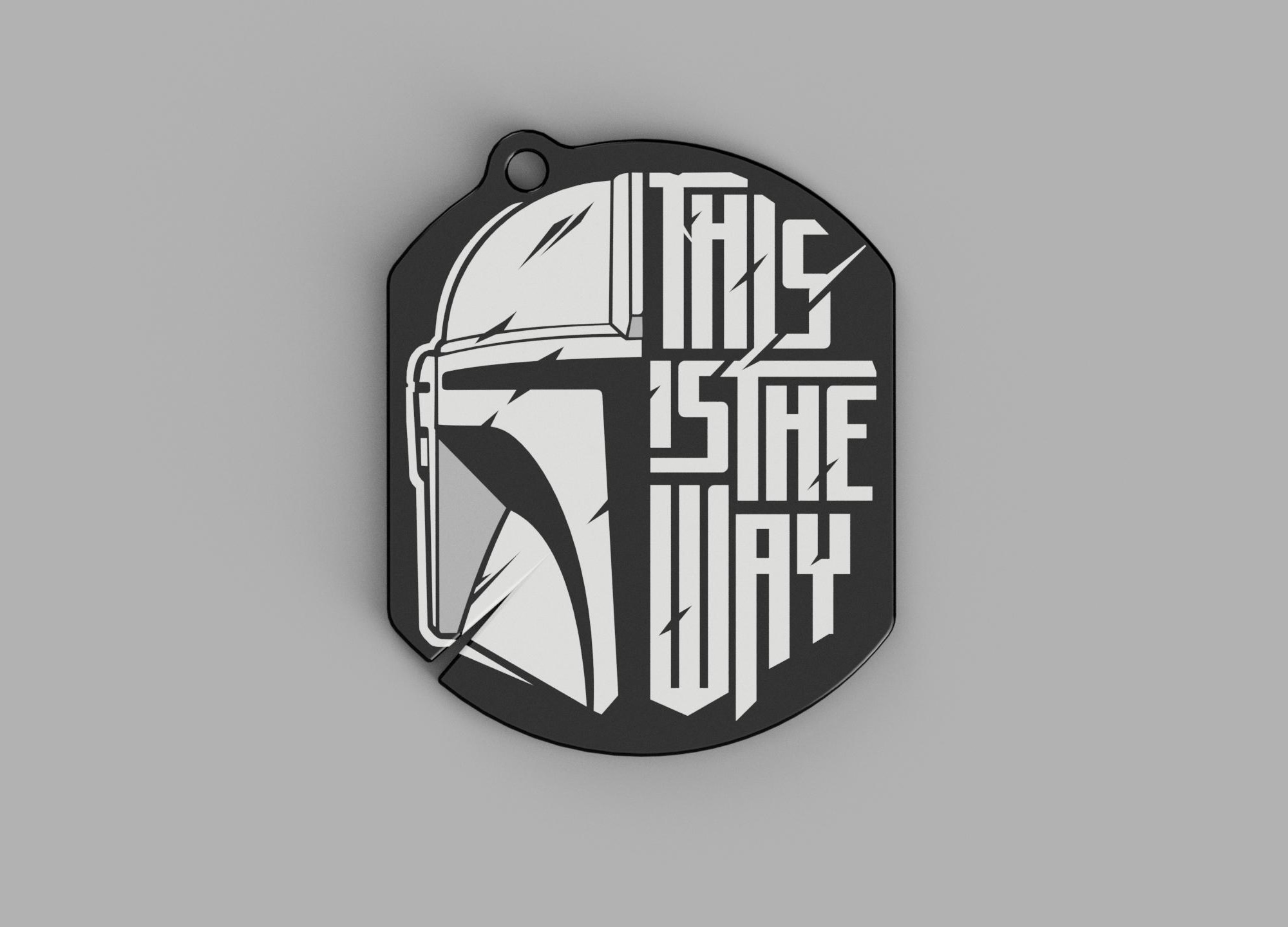 The Mandalorian Keychain