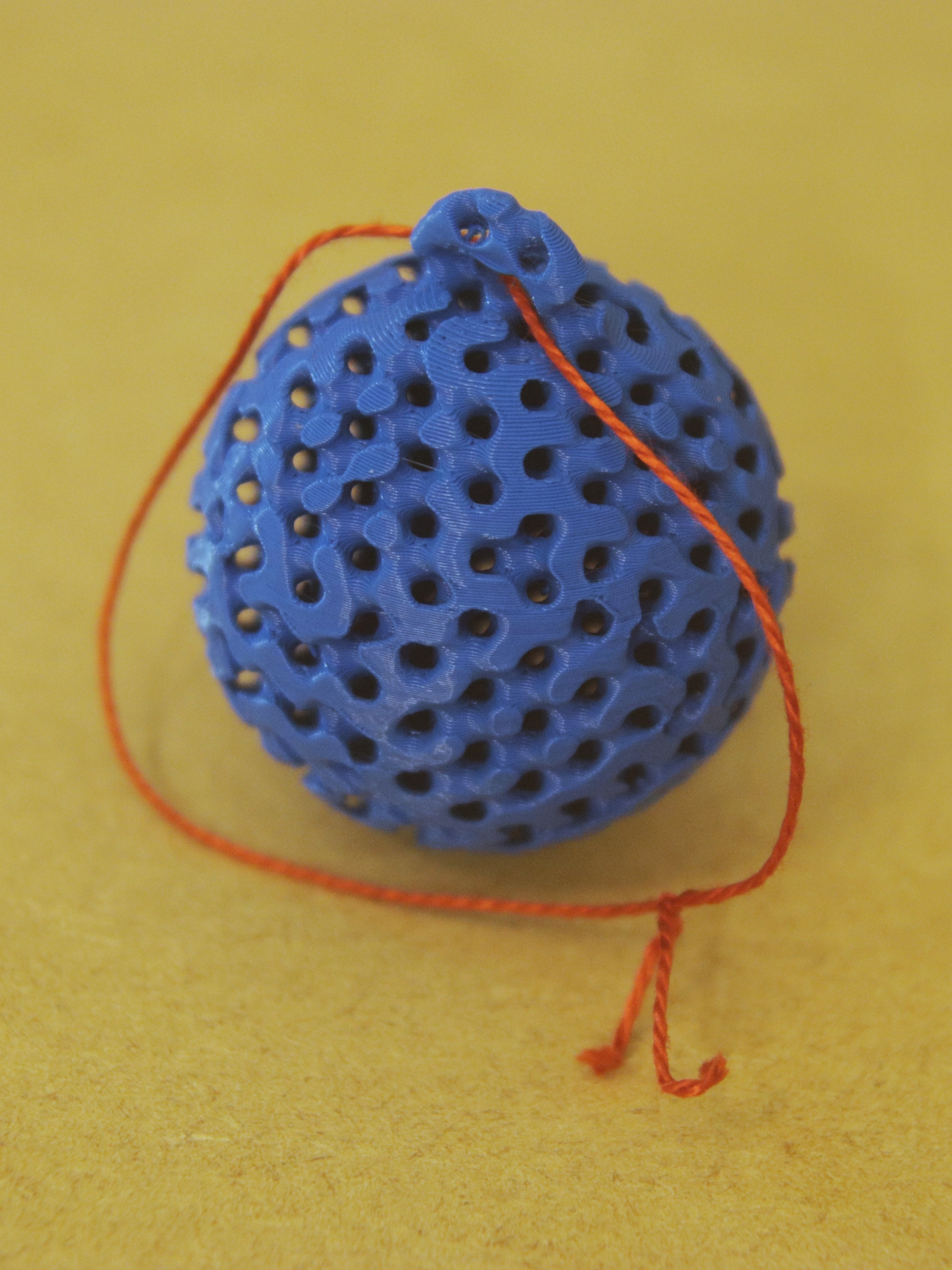Gyroid Bauble Christmas Ornament Decoration - Type 1