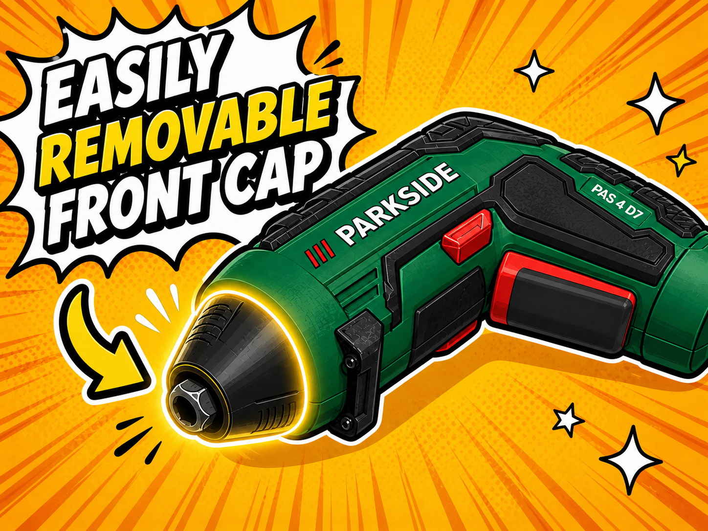 PARKSIDE PAS 4 D7 – Quick-Release Front Cap