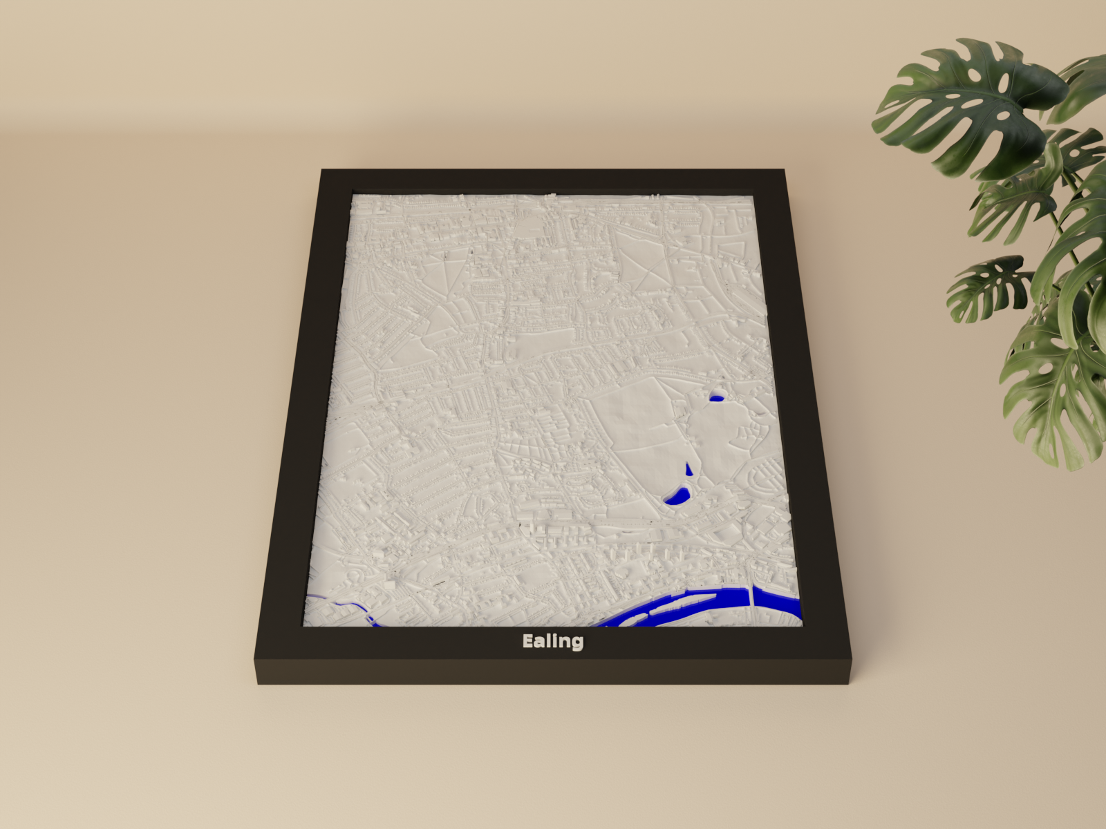 Ealing, United Kingdom - 3D Miniature