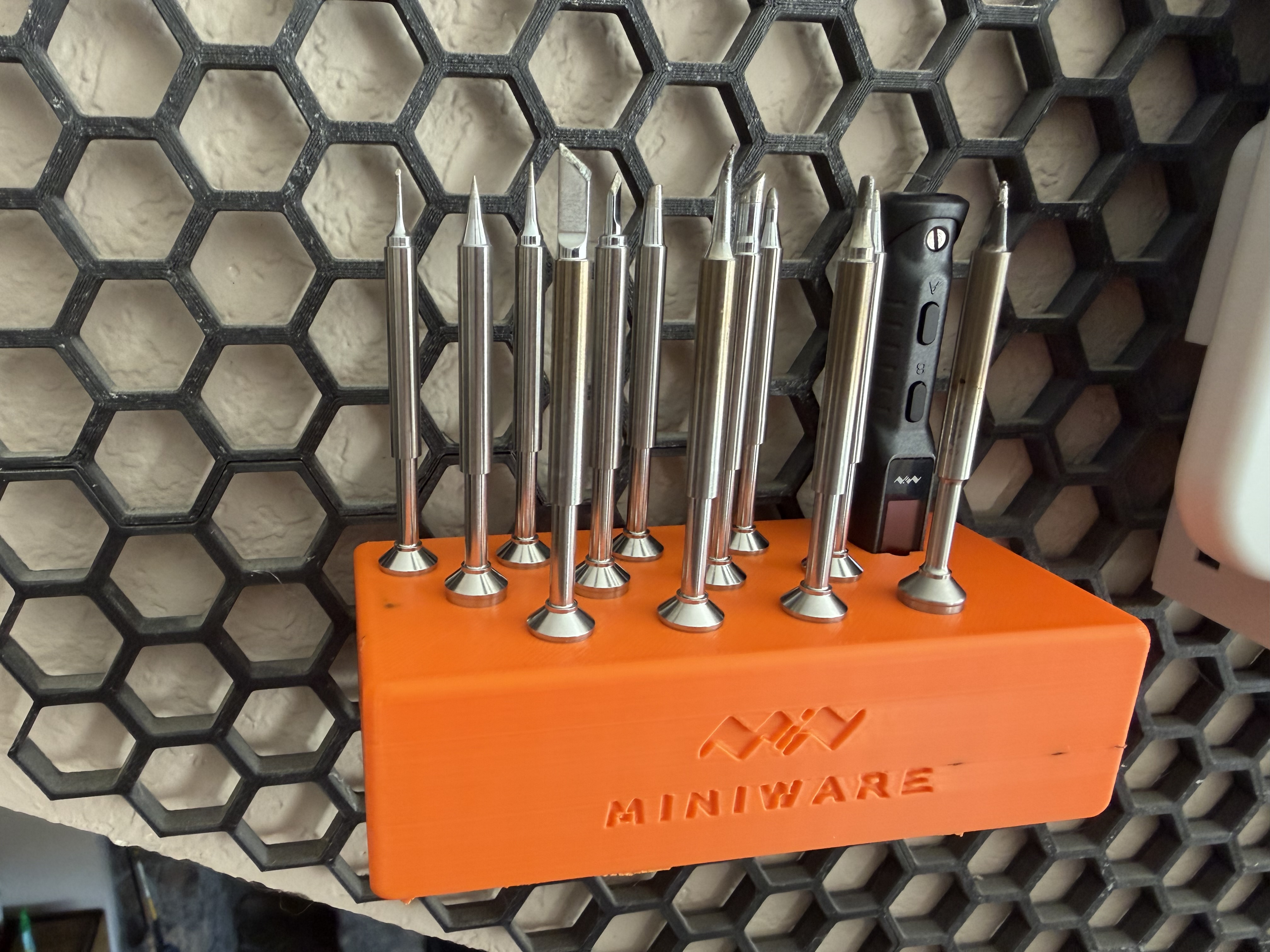 Miniware TS101 Shelf with 12 Solder tip slots