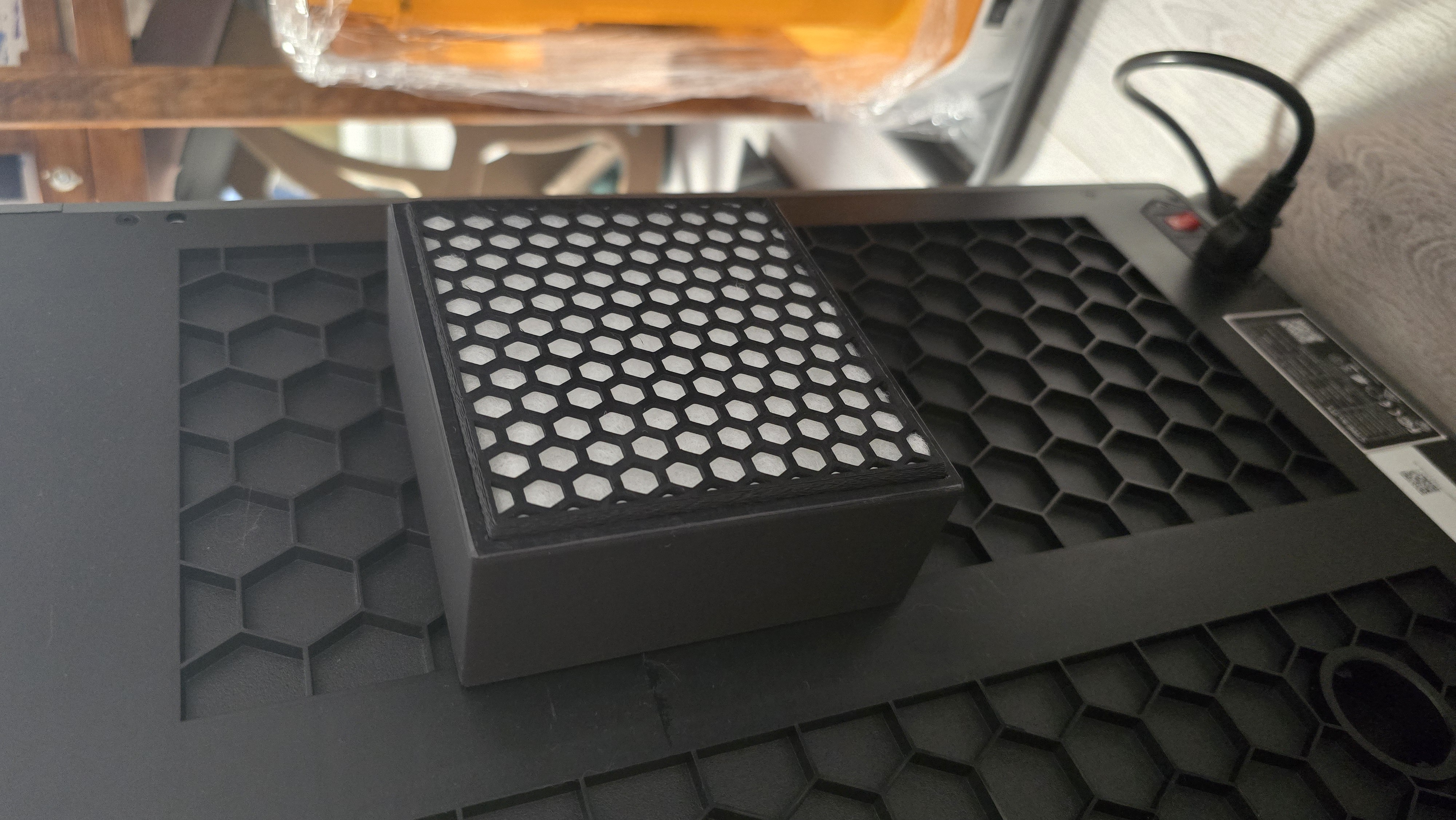 Creality K1 Max exhaust active charcoal pellet and hepa filter
