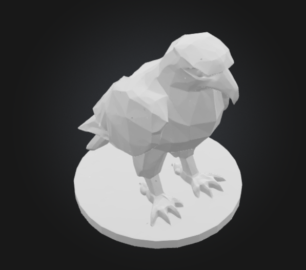 Miniatura 3 do modelo 3D Low Poly Eagle