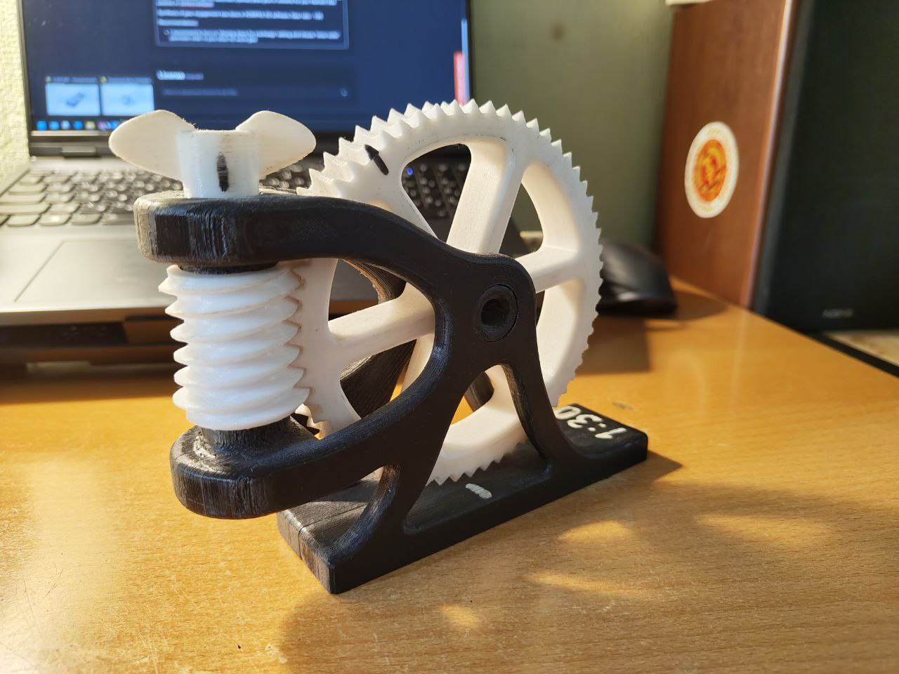 Globoid worm drive demonstration model
